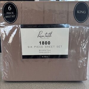 Paris Textile 1800 King Sheet Set - Taupe
